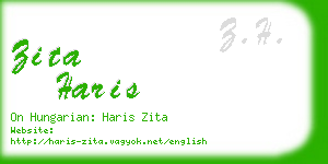 zita haris business card